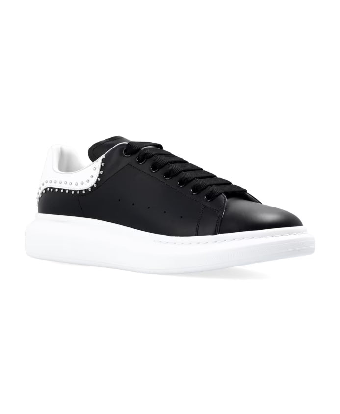 Black Studded Sneakers for Men