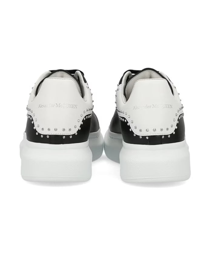 Black Studded Sneakers for Men