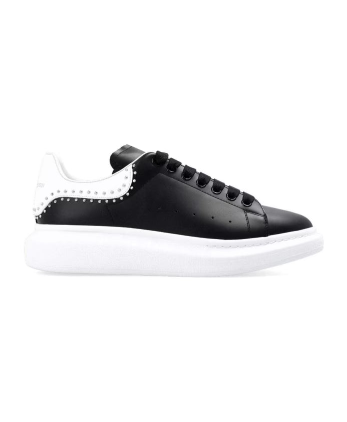 Black Studded Sneakers for Men