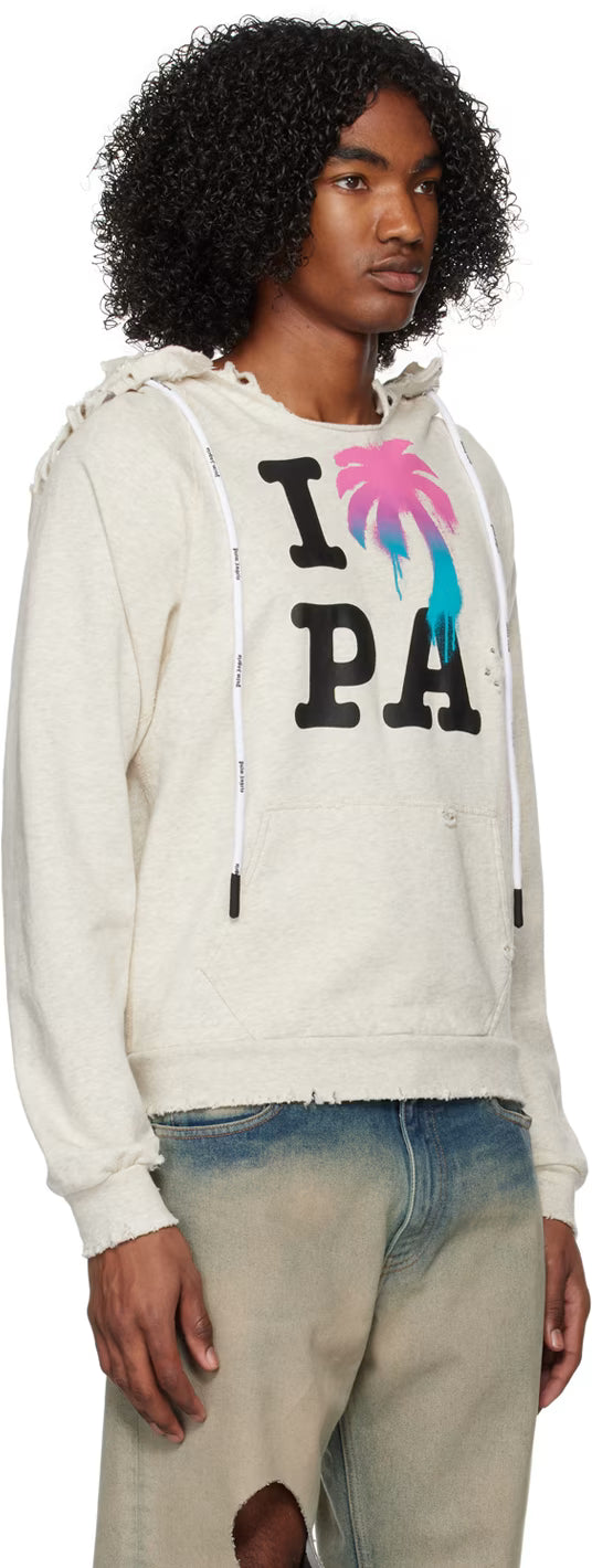 White 'I Love PA' Hoodie