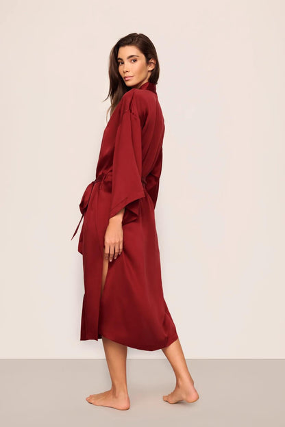Eberjey x  Lily Aldridge - Inez Washable Silk Robe