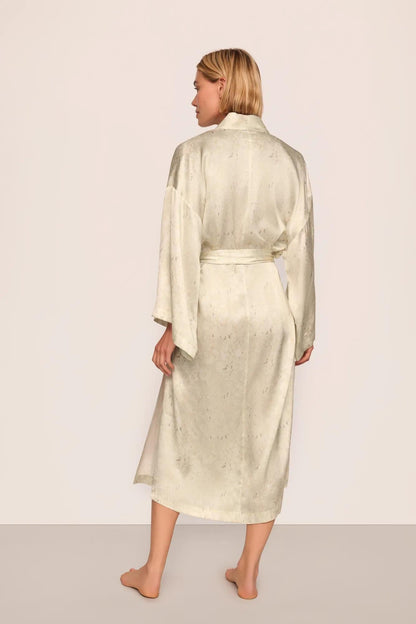Inez Washable Silk Printed Robe