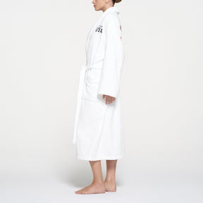 SKIMS FOR TEAM USA TERRY OLYMPIC UNISEX ROBE | WHITE