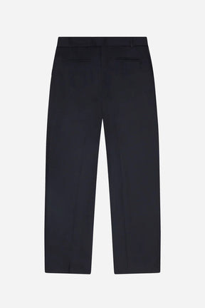 Relaxed Belted Wool-Blend Trousers