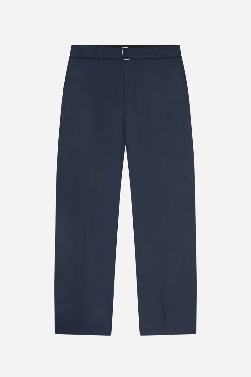 Relaxed Belted Wool-Blend Trousers