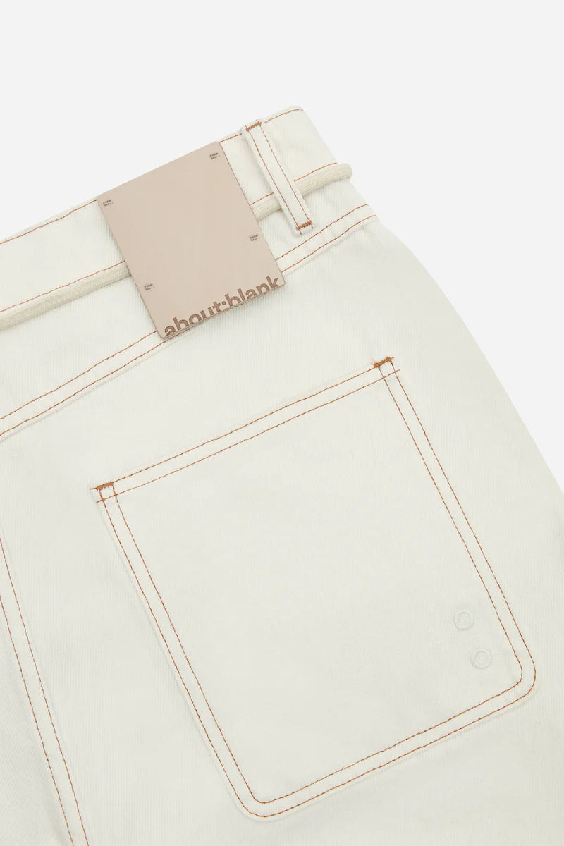 Relaxed denim jean - ecru