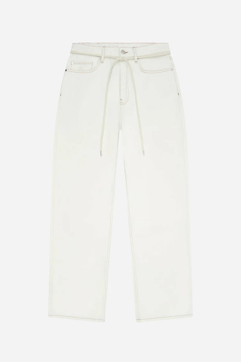 Relaxed denim jean - ecru
