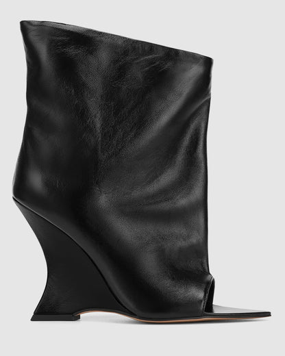 Reptile Black Leather