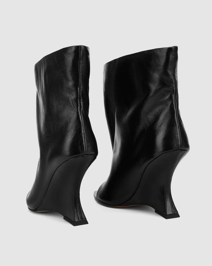 Reptile Black Leather