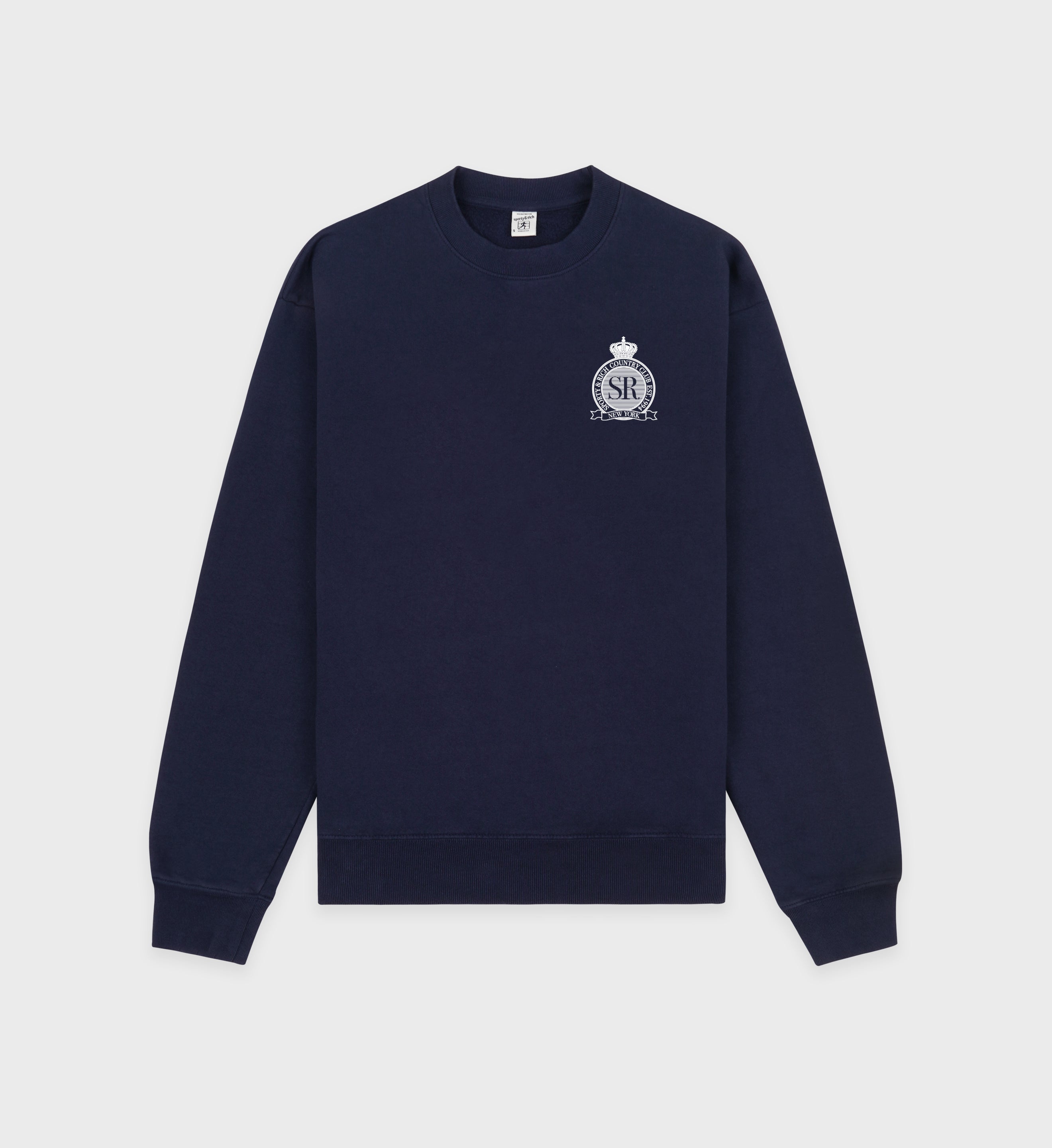 Royal Club Crewneck - Navy/White
