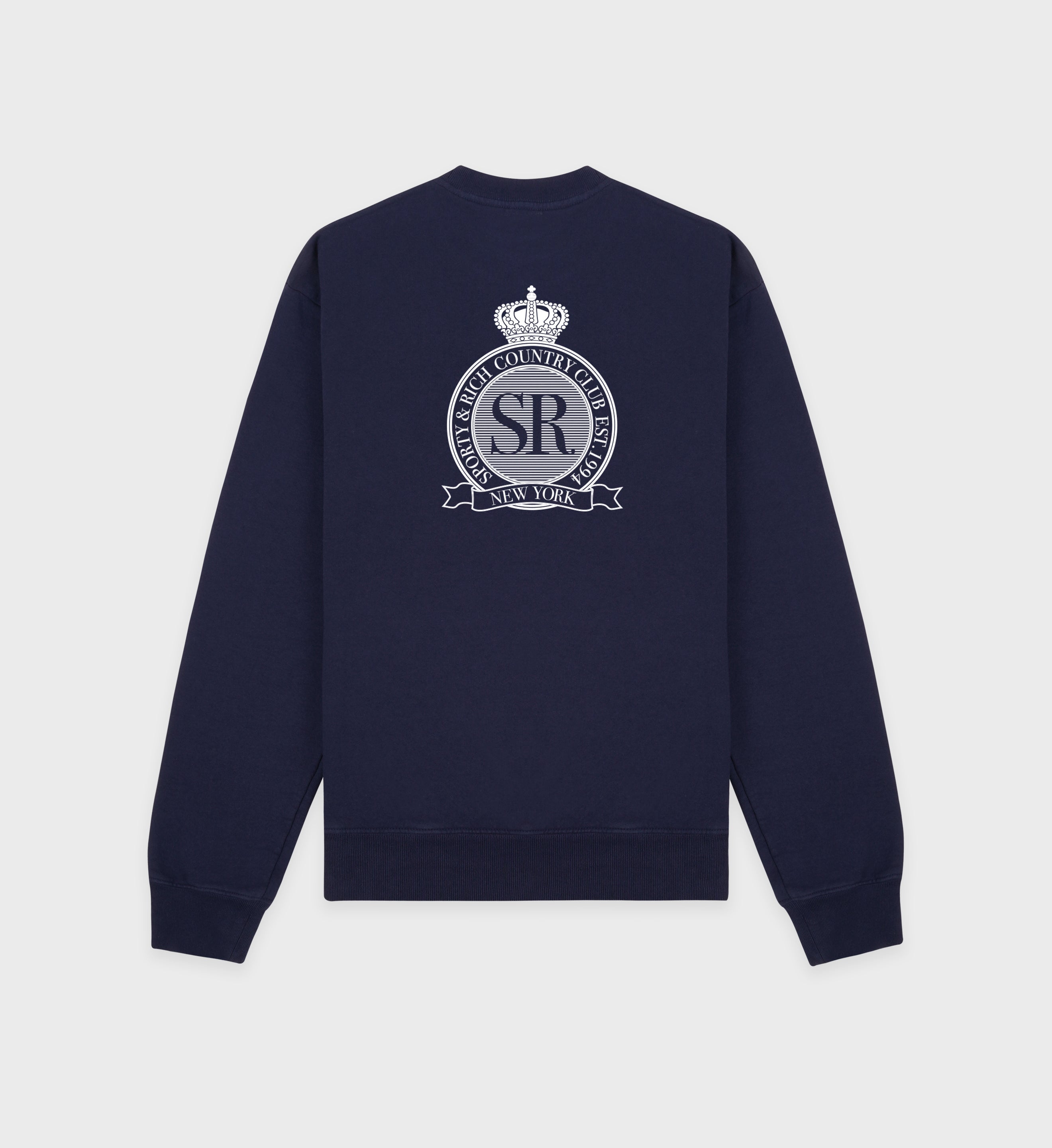 Royal Club Crewneck - Navy/White