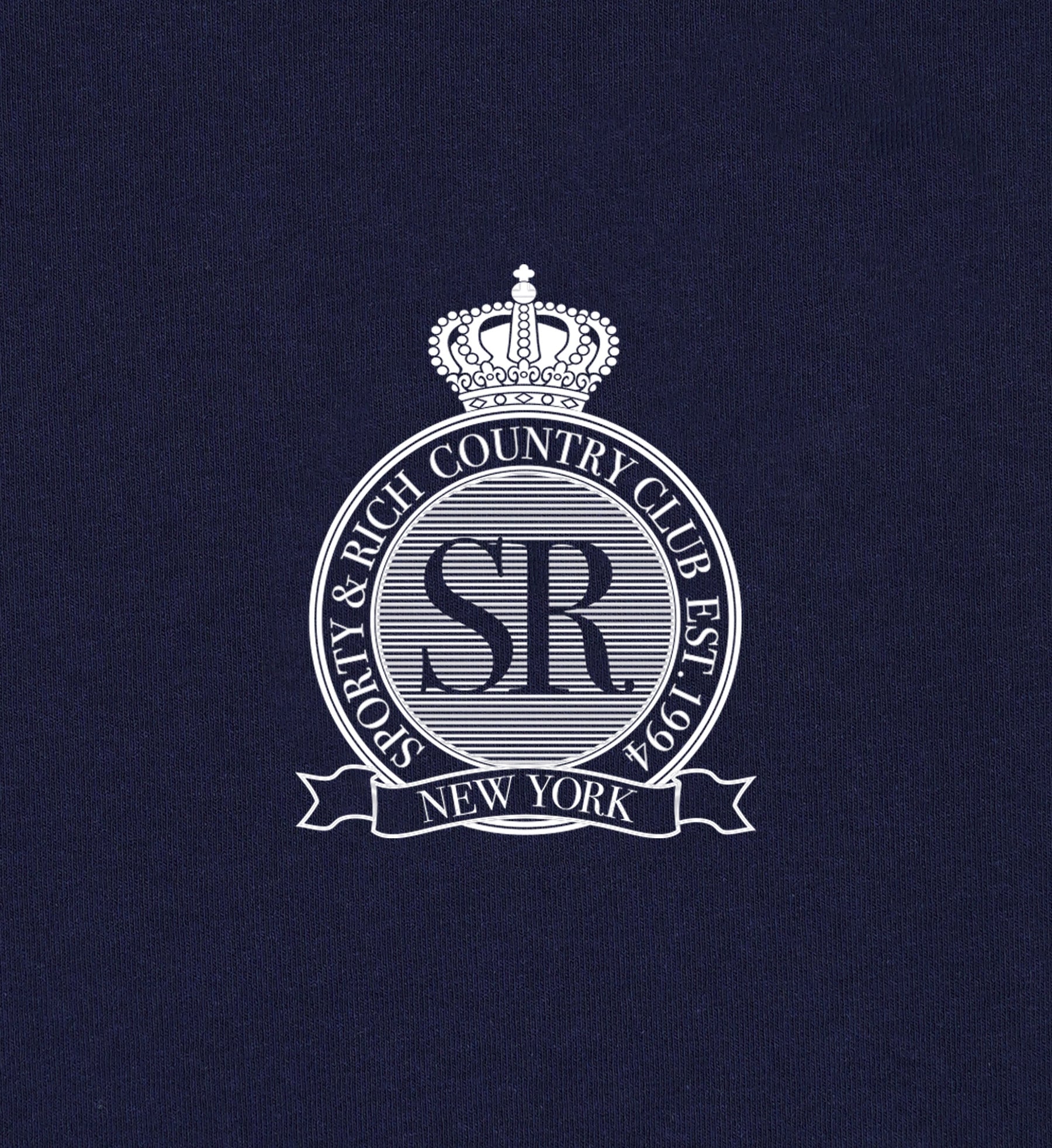 Royal Club Crewneck - Navy/White