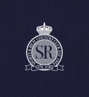 Royal Club Crewneck - Navy/White