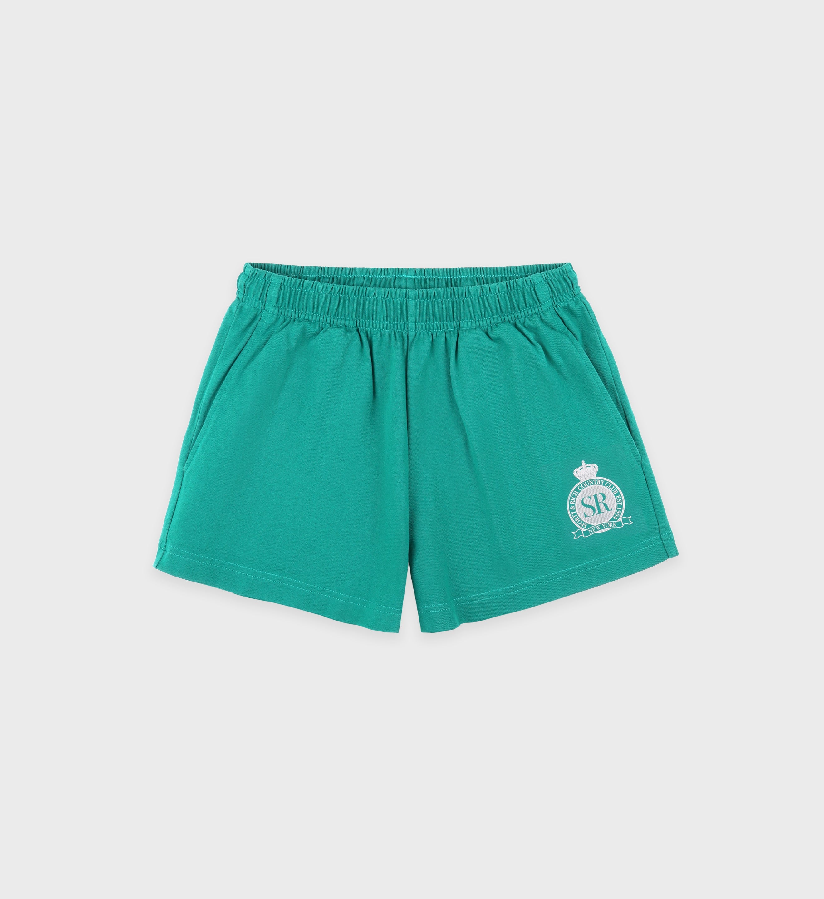 Royal Club Disco Short - Spring Green/White