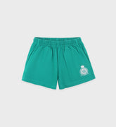 Royal Club Disco Short - Spring Green/White