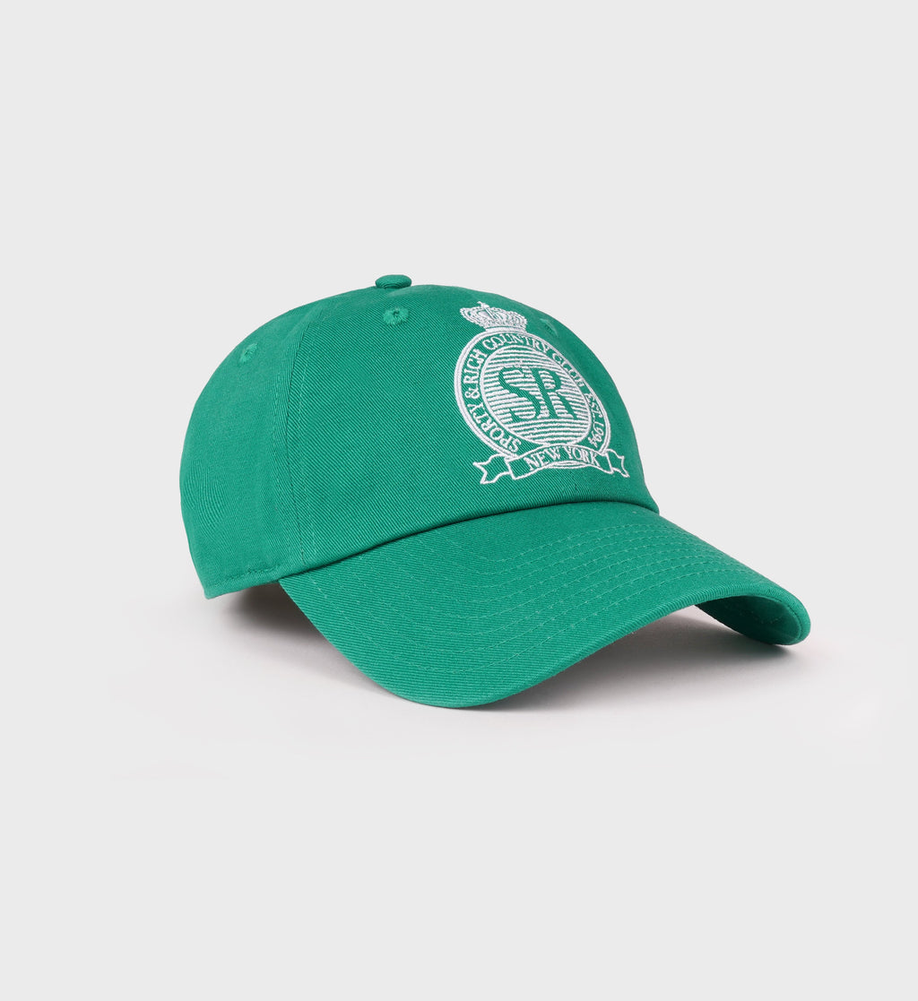 Royal Club Hat - Spring Green/White