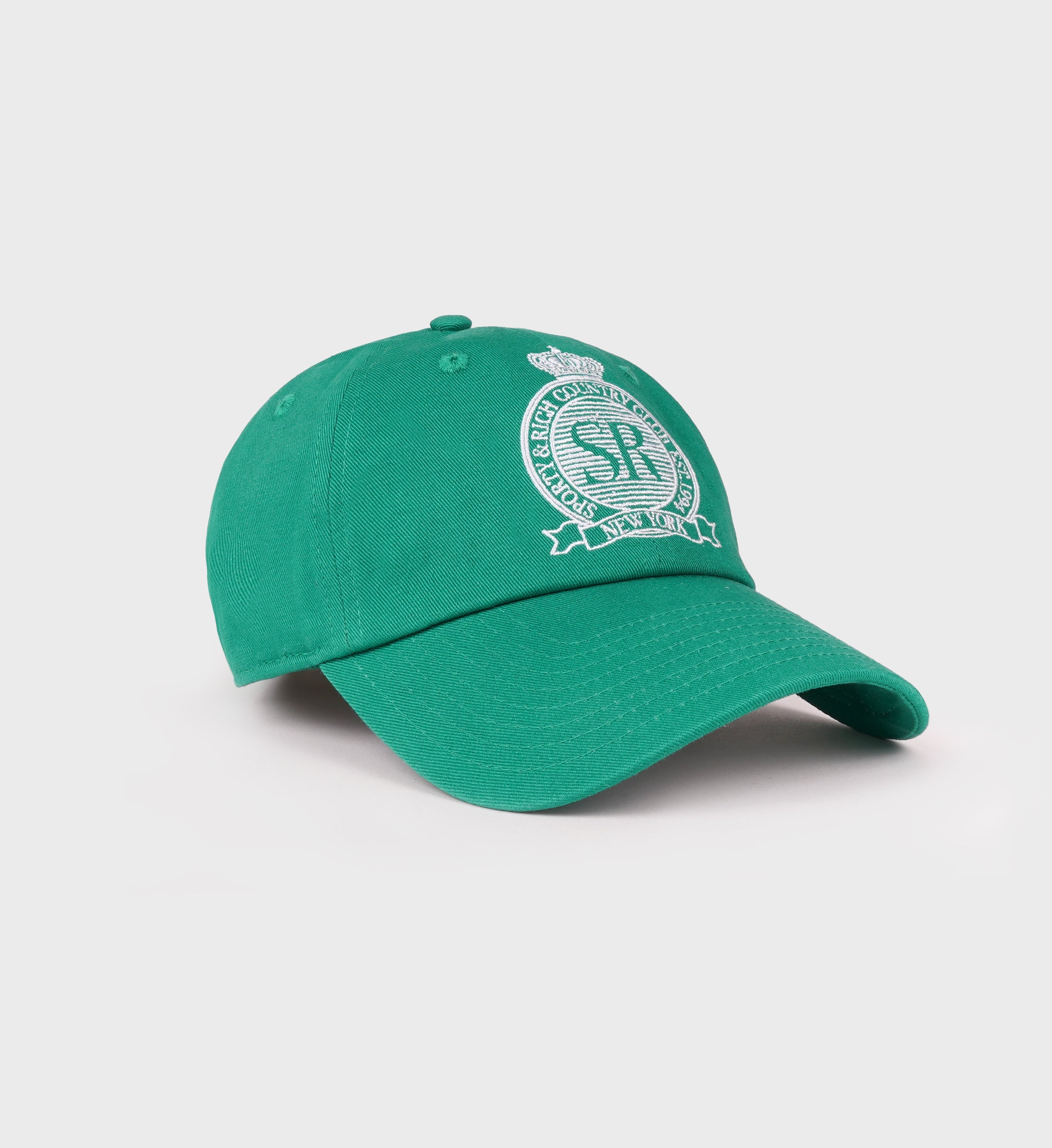 Royal Club Hat - Spring Green/White