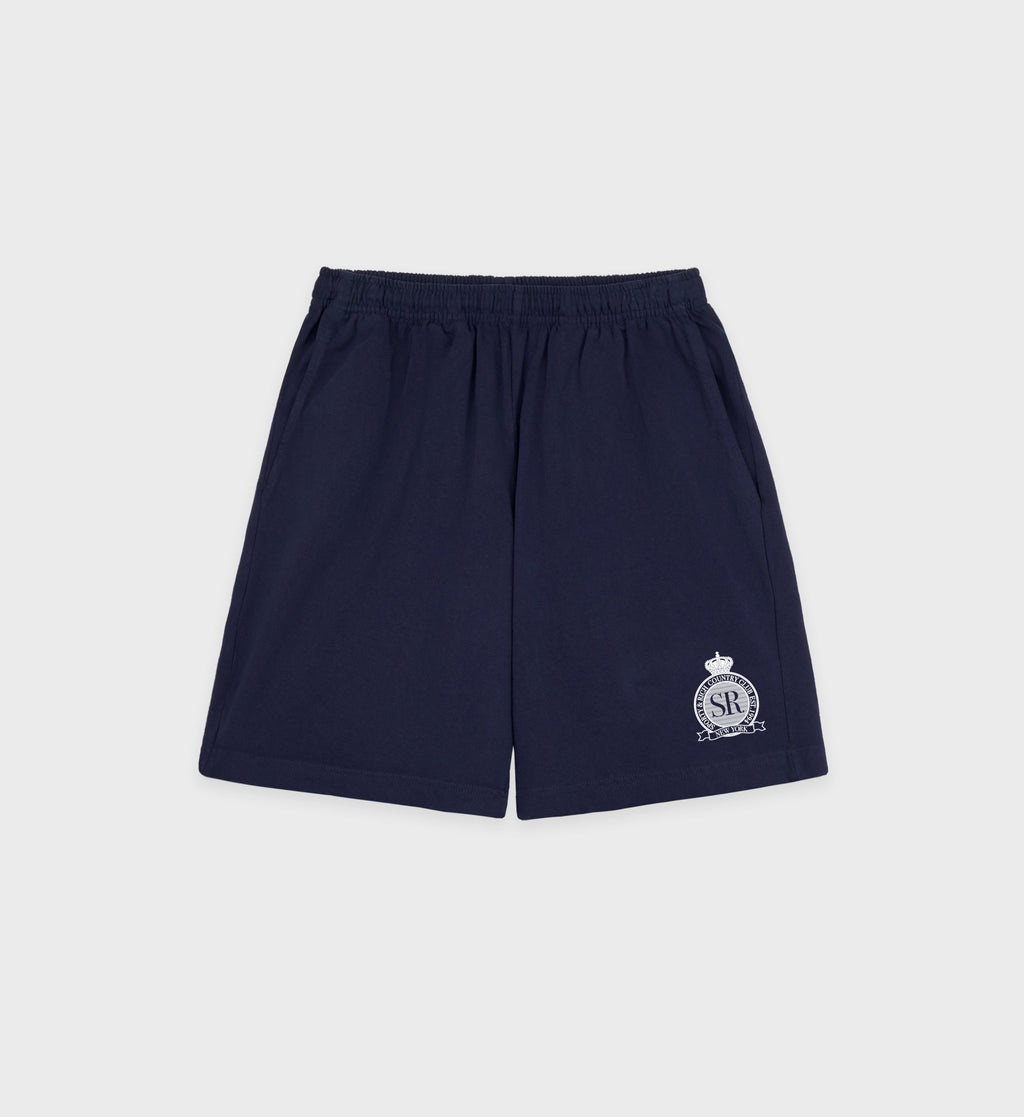Royal Club Gym Short - Navy/White