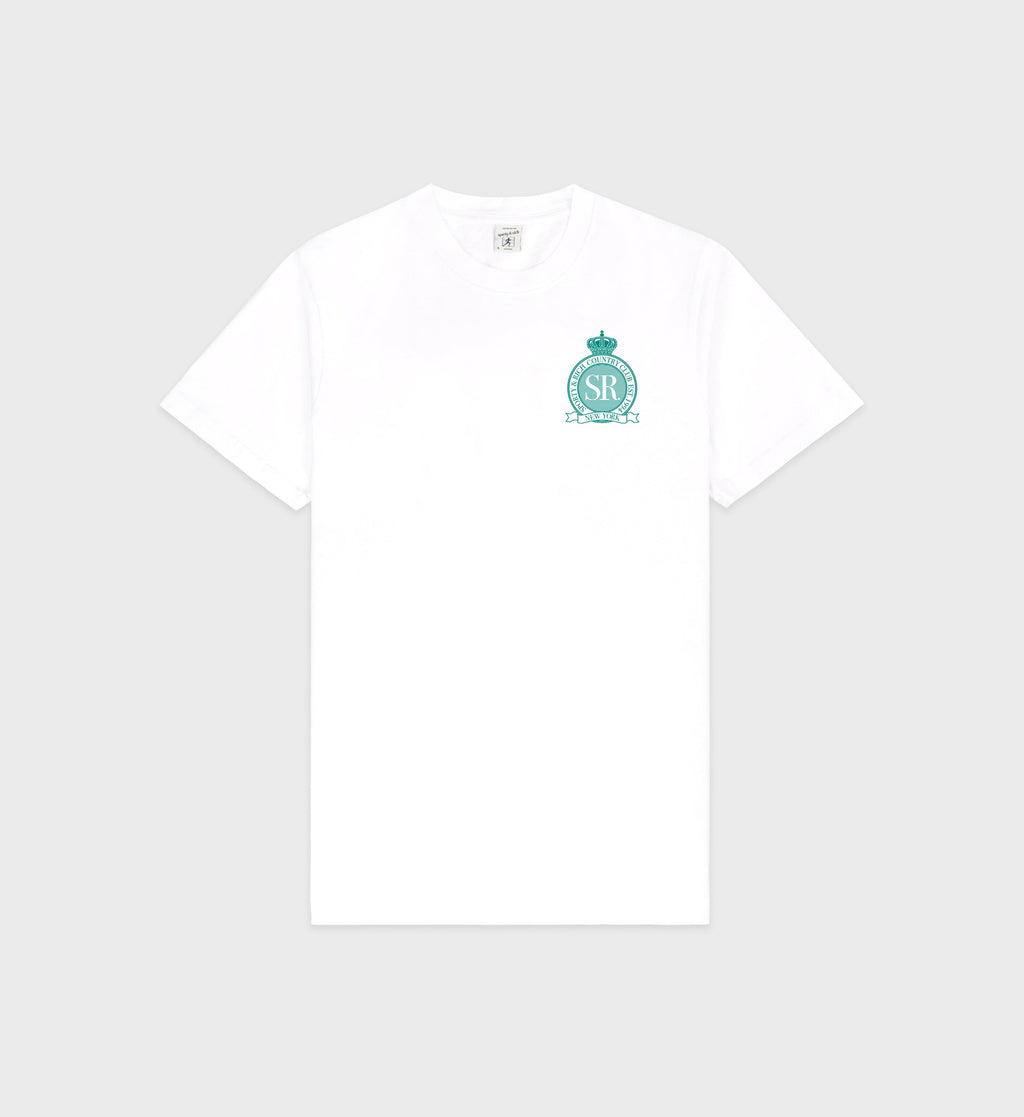 Royal Club T-Shirt - White/Spring Green