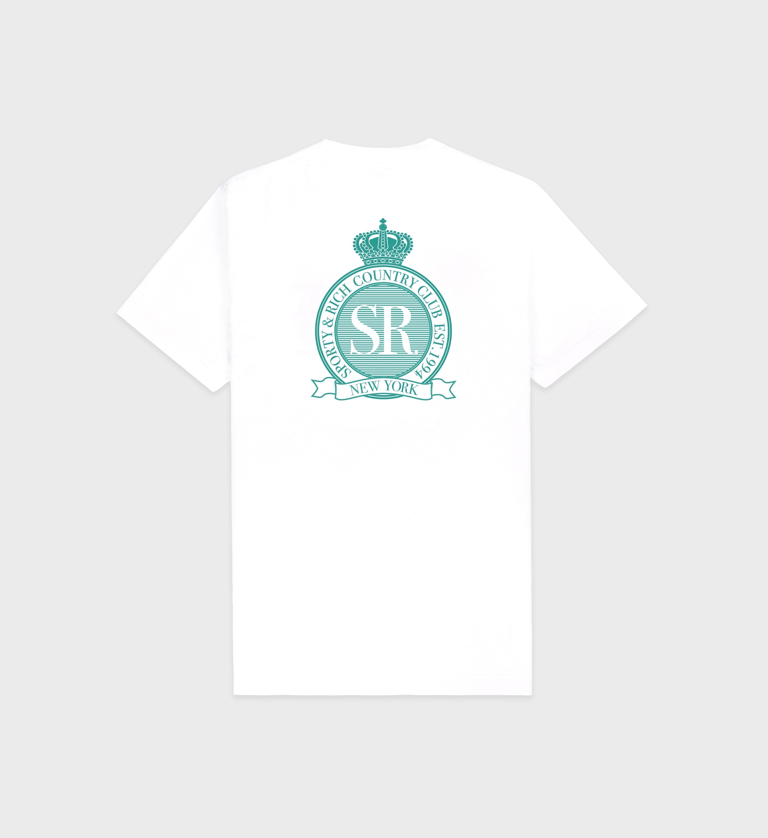 Royal Club T-Shirt - White/Spring Green