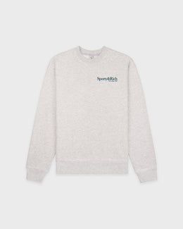 Run Club Crewneck - Heather Gray/Navy