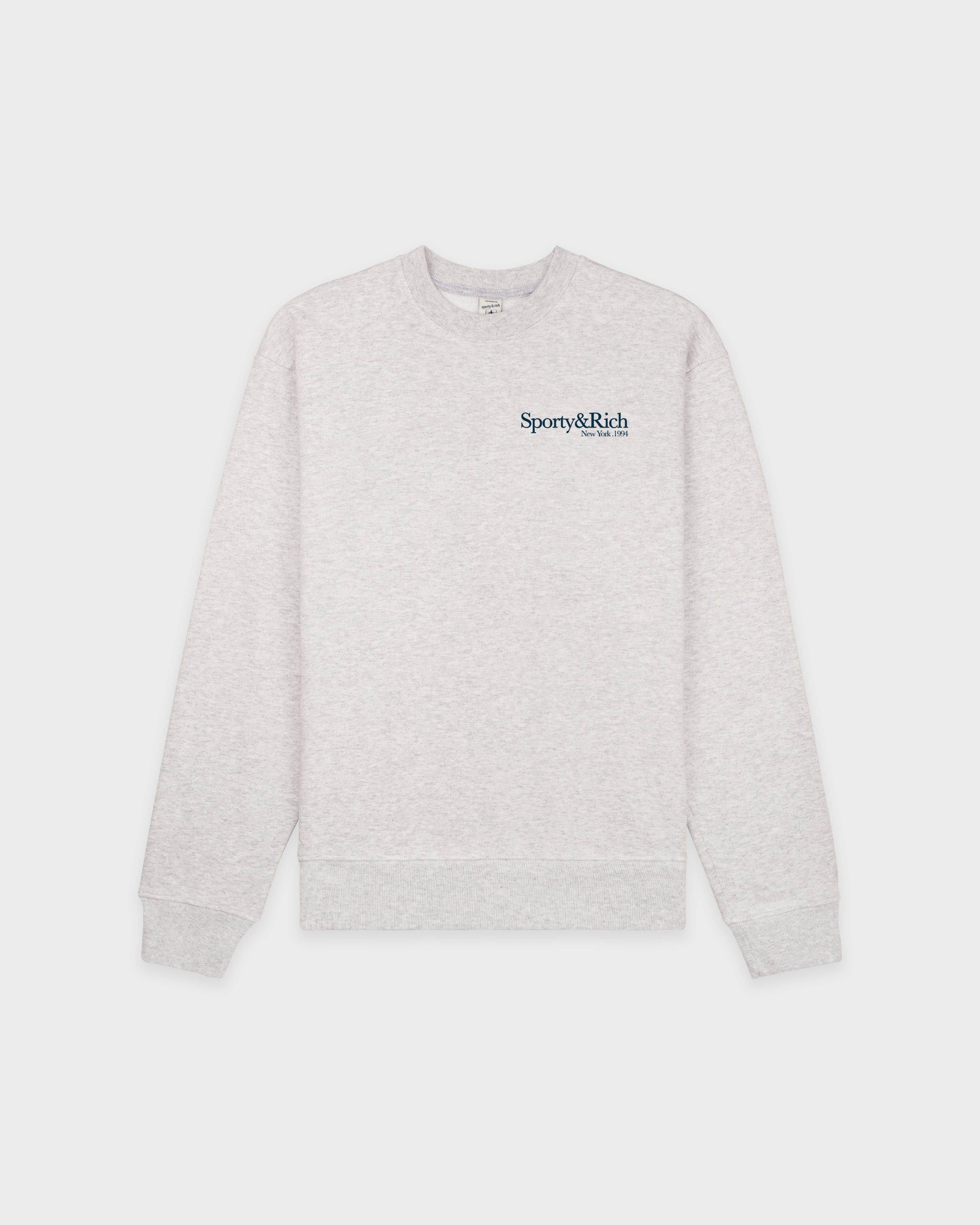Run Club Crewneck - Heather Gray/Navy