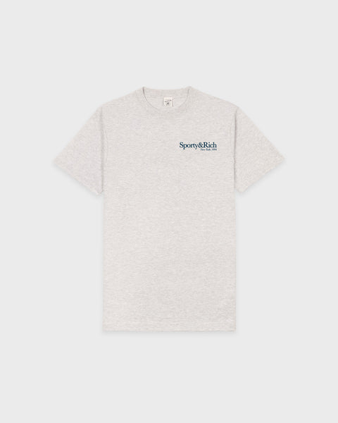 Run Club T-Shirt - Heather Gray/Navy