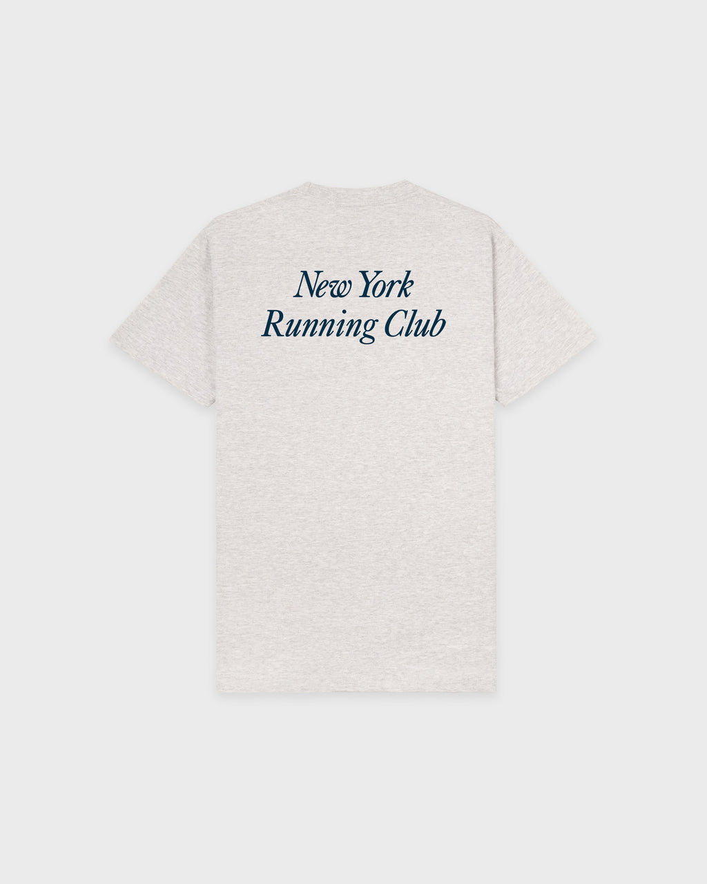 Run Club T-Shirt - Heather Gray/Navy