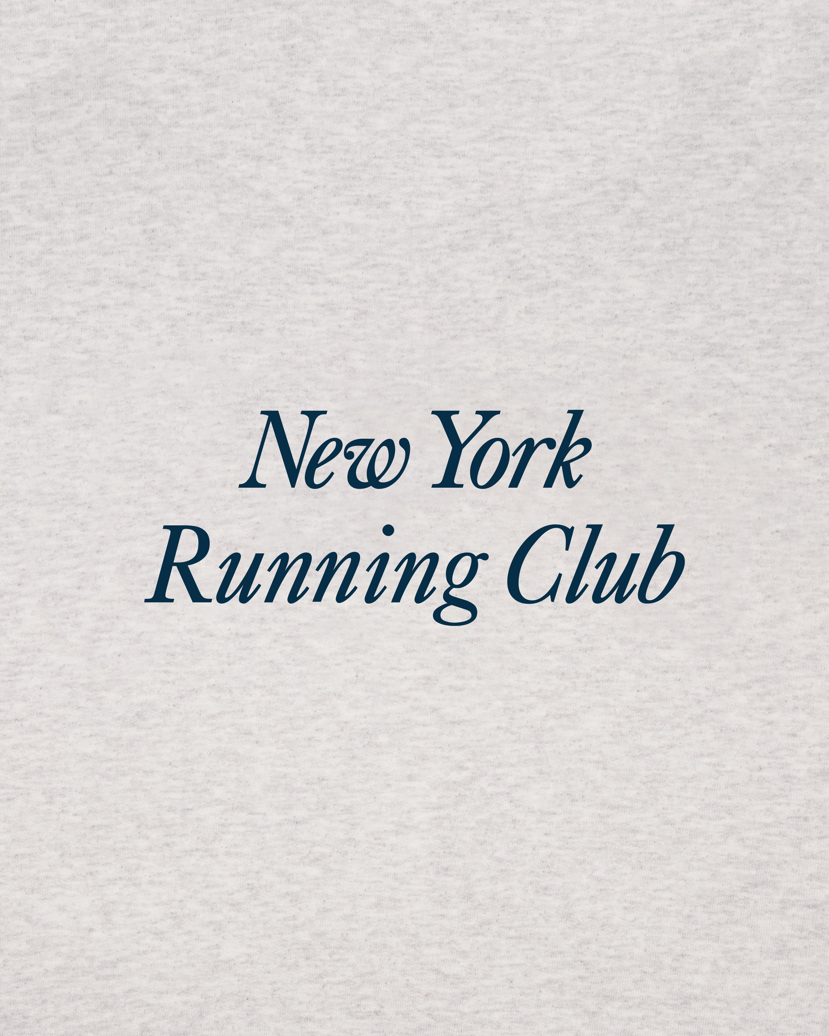 Run Club T-Shirt - Heather Gray/Navy