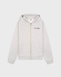Run Club Zip Hoodie - Heather Gray/Black