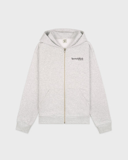 Run Club Zip Hoodie - Heather Gray/Black