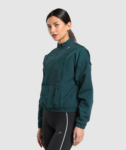 Gymshark Running 1/4 Zip Track Top - Strong Teal