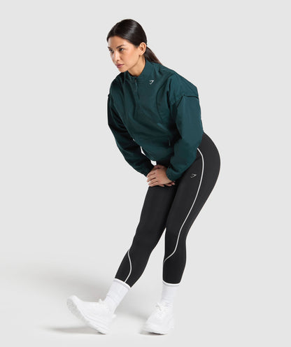 Gymshark Running 1/4 Zip Track Top - Strong Teal