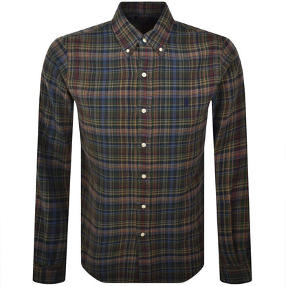 Ralph Lauren Check Long Sleeve Shirt Green