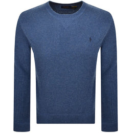 Ralph Lauren Crew Neck Knit Jumper Blue