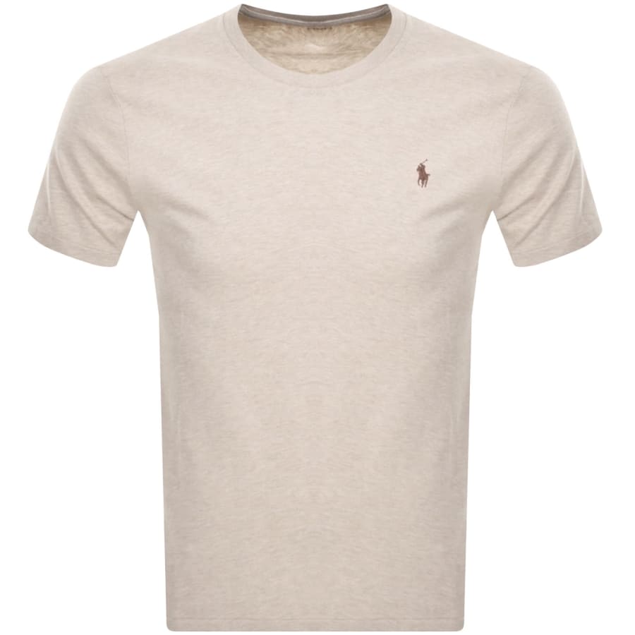 Ralph Lauren Crew Neck Slim Fit T Shirt Beige
