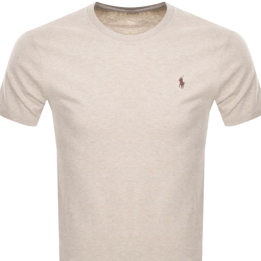 Ralph Lauren Crew Neck Slim Fit T Shirt Beige