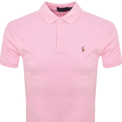 Ralph Lauren Custom Slim Fit Polo T Shirt Pink