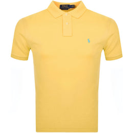 Ralph Lauren Custom Slim Fit Polo T Shirt Yellow
