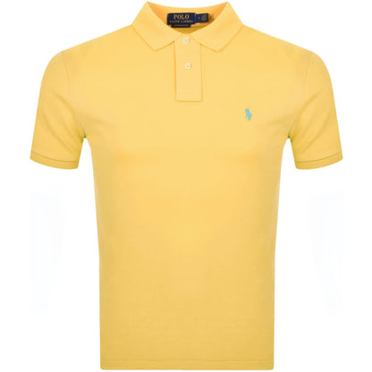 Ralph Lauren Custom Slim Fit Polo T Shirt Yellow