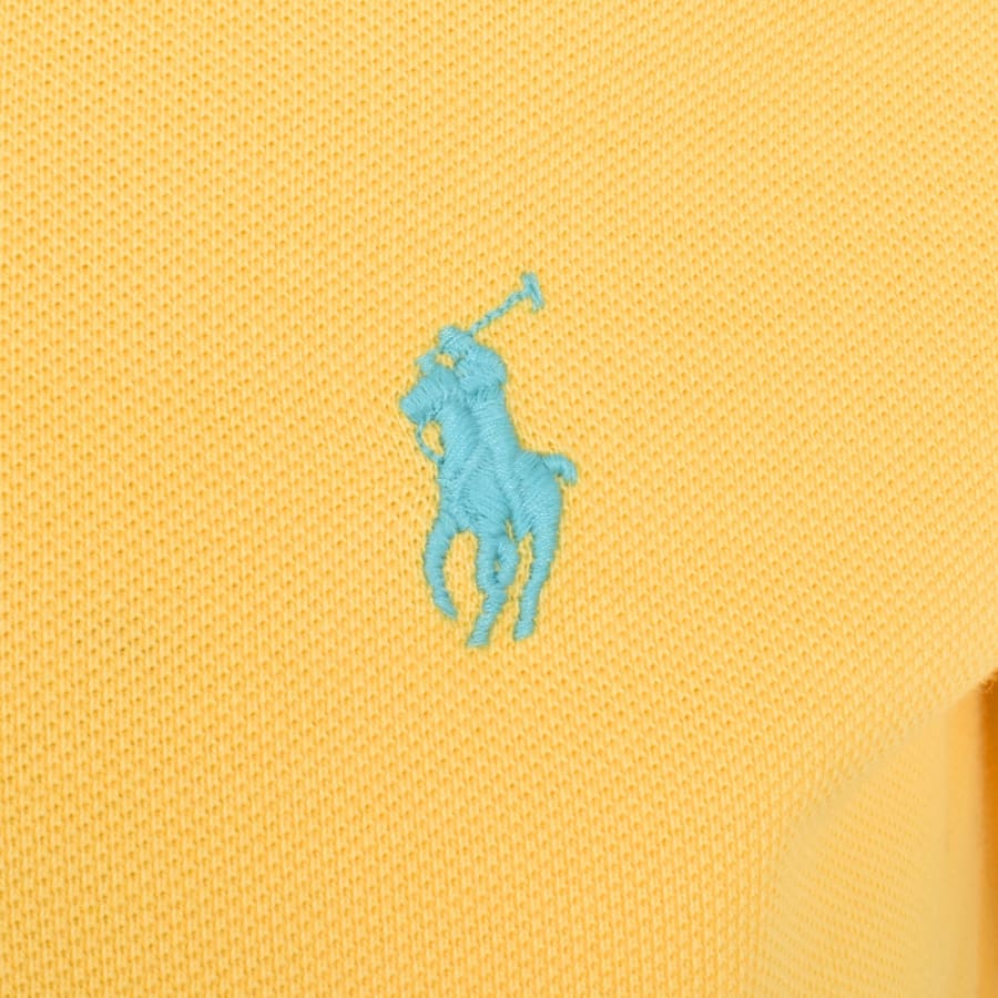Ralph Lauren Custom Slim Fit Polo T Shirt Yellow