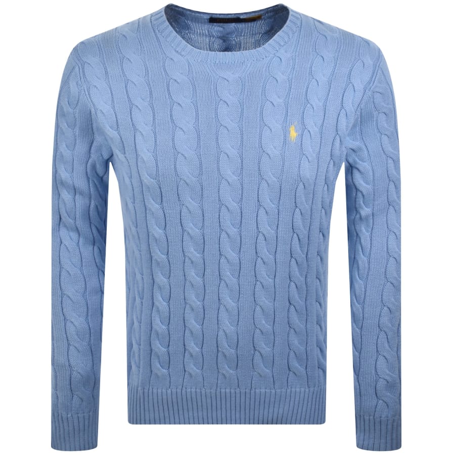 Ralph Lauren Driver Crew Neck Knit Jumper Blue