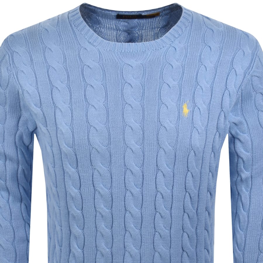 Ralph Lauren Driver Crew Neck Knit Jumper Blue