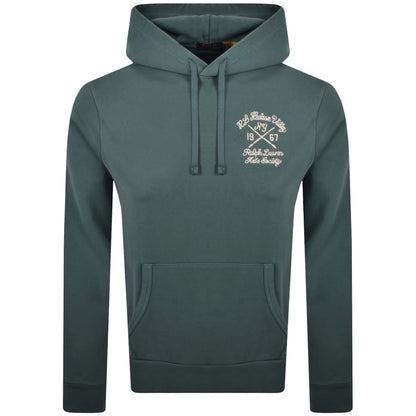 Ralph Lauren Embroidered Hoodie Charter Green
