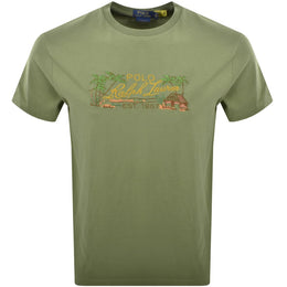 Ralph Lauren Embroidered T Shirt Green