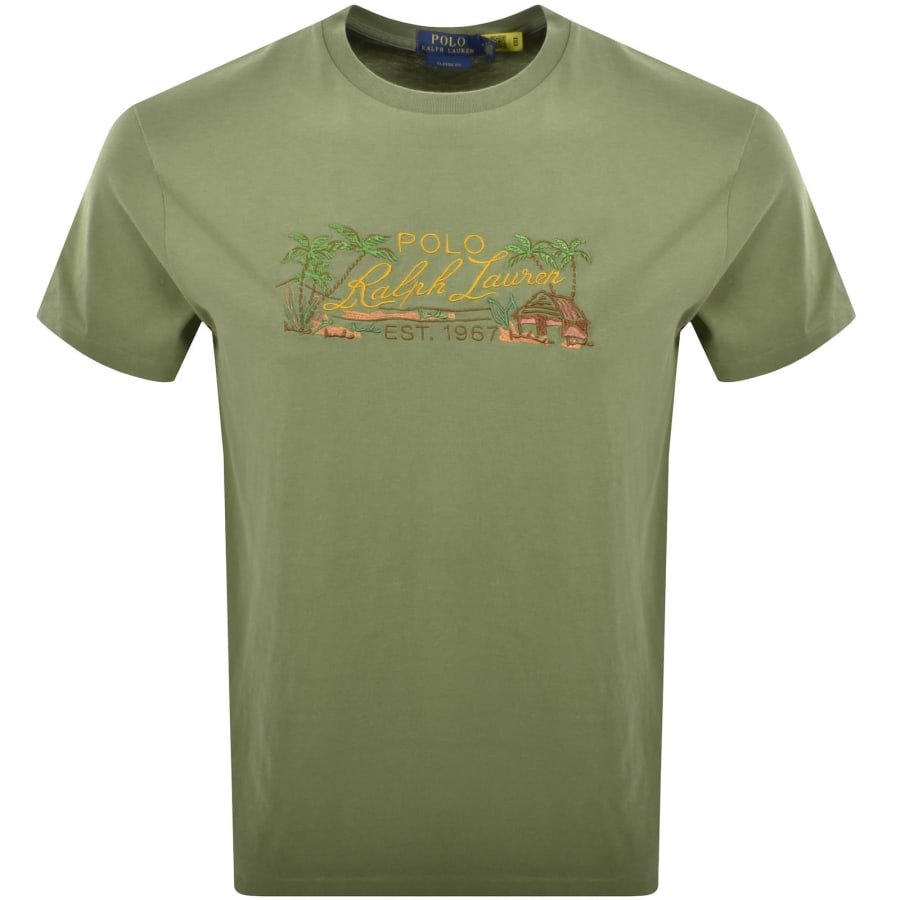 Ralph Lauren Embroidered T Shirt Green