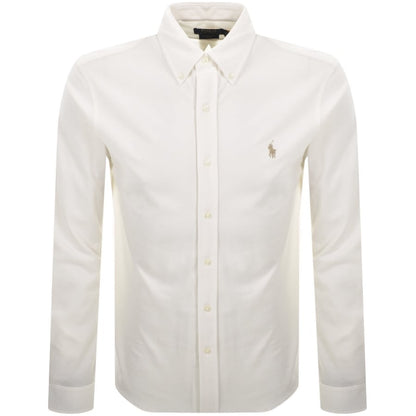 Ralph Lauren Featherweight Mesh Shirt Cream
