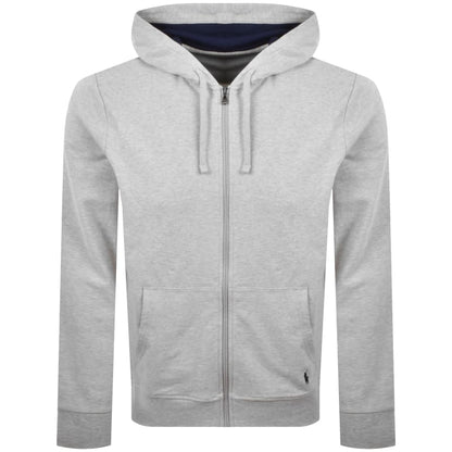 Ralph Lauren Full Zip Hoodie Heather Grey