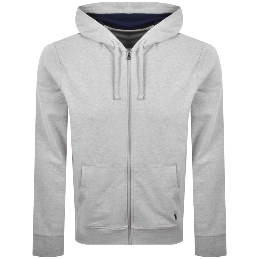 Ralph Lauren Full Zip Hoodie Heather Grey