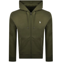 Ralph Lauren Full Zip Hoodie Olive Green